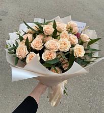 Букет Кремовые розы Латте в Темясово